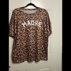 Madre animal print tshirt size 2x